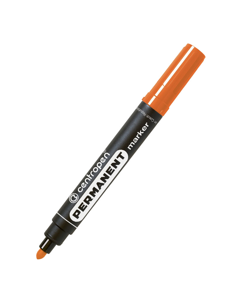 Маркер перманентний круглий 2,5 мм, помаранчевий, ТМ Centropen