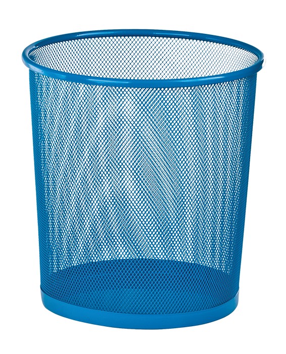 Кошик круглий, металевий, синій, 26,5х26,5х28 см, ZiBi