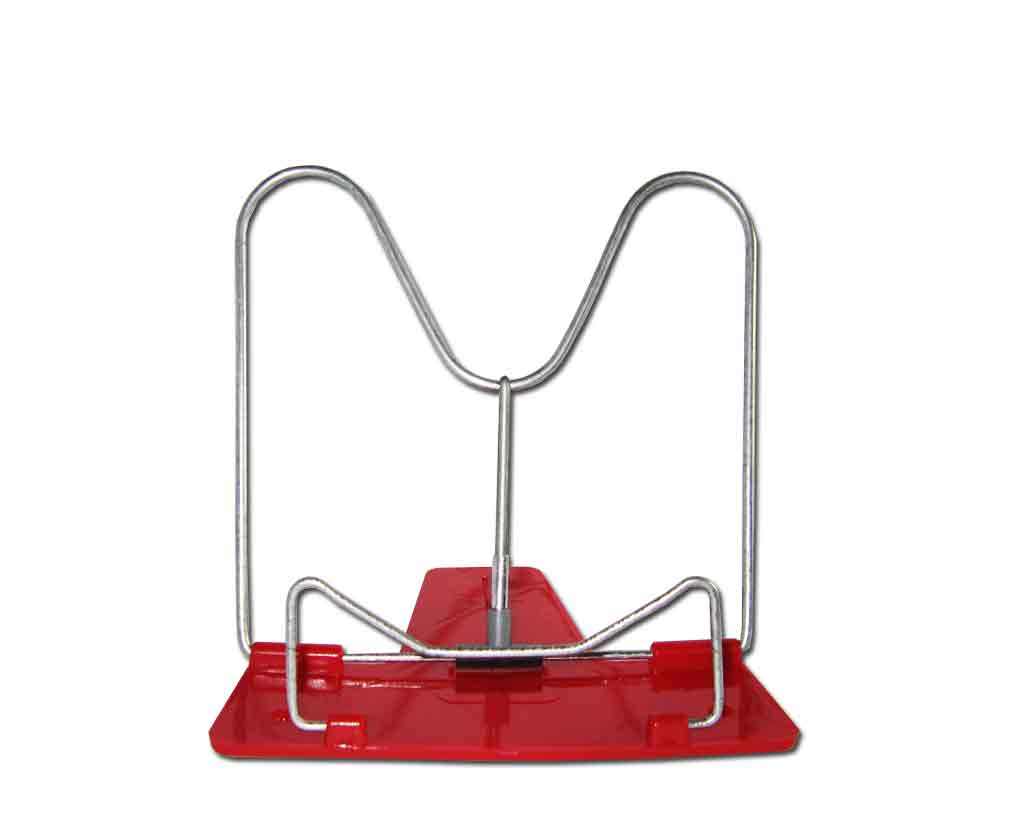 Підставка для книг №2, пластикова, металевий тримач з покриттям.