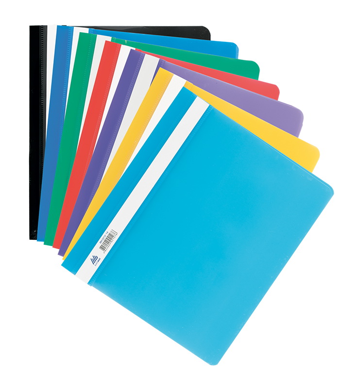 Папка-швидкозшивач з прозорим верхом А5 без перфорації, в асортименті, ТМ Buromax