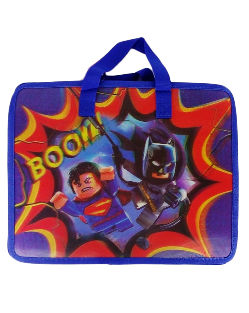 Папка-портфель «Супергерої» А4+ на блискавці з тканинними ручками, ТМ Leader