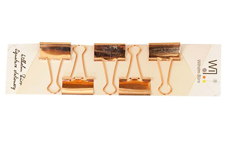 Набір з 5 фігурних біндерів, рожеве золото, TM J.Otten