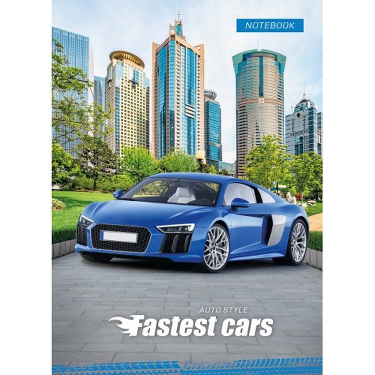 Блокнот «CARS» А6 на 48 аркушів у клітинку з твердою ламінованою обкладинкою, в асортименті, ТМ Рюкзачок