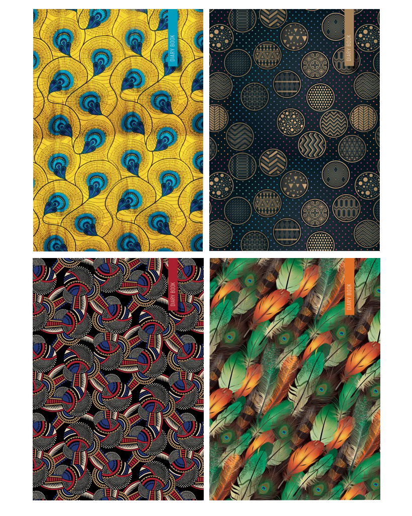 Блокнот «Pattern styl» А5 на 160 аркушів у лінію з твердою ламінованою обкладинкою, в асортименті, ТМ Рюкзачок