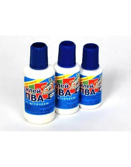 Клей ПВА з пензликом 22 мл, ТМ Еталон