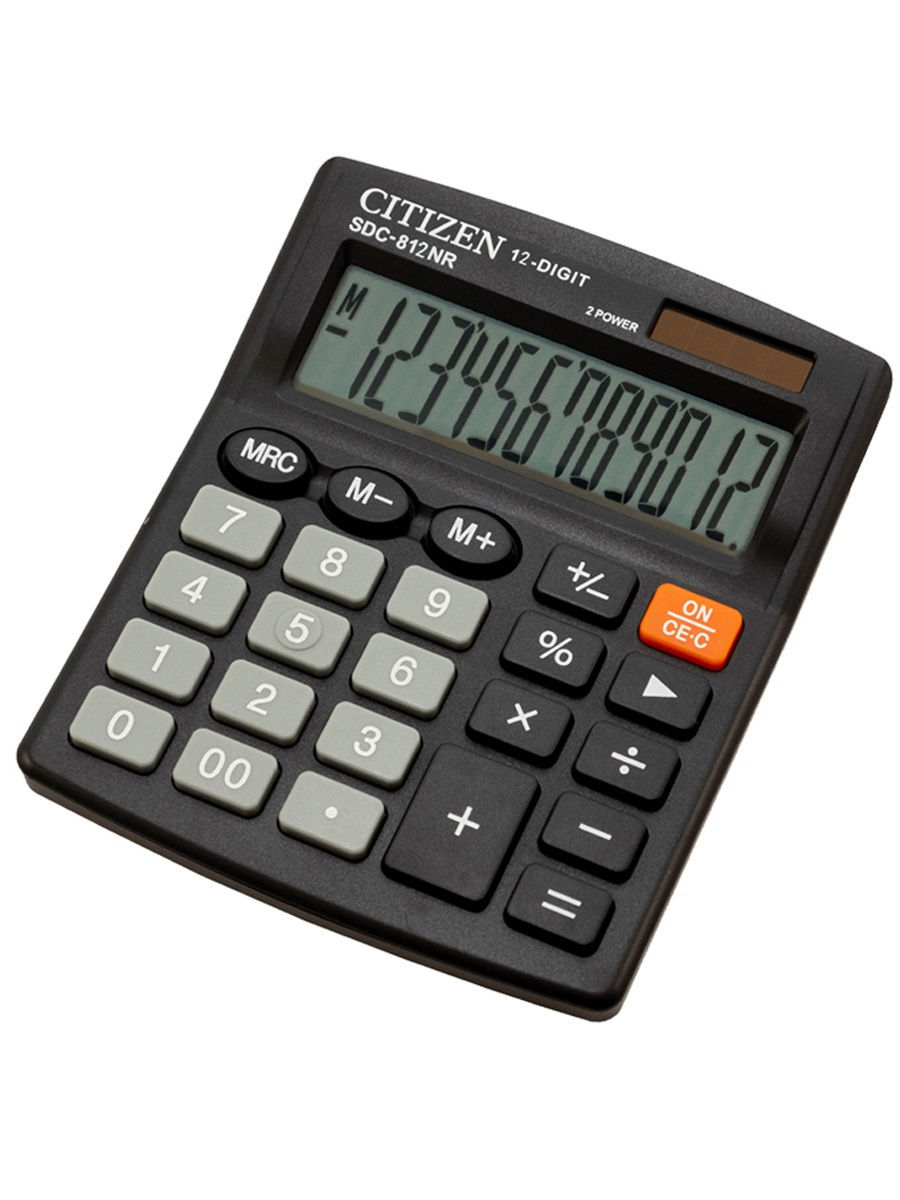 Калькулятор «CITIZEN» 10,5х12,5 см, SDC812NR