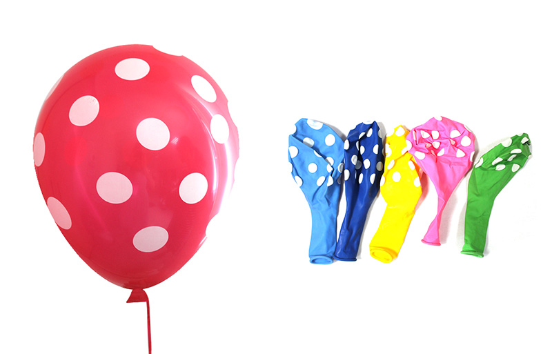 Кульки повітряні «Горошок» 30 см, в асортименті, Gemar