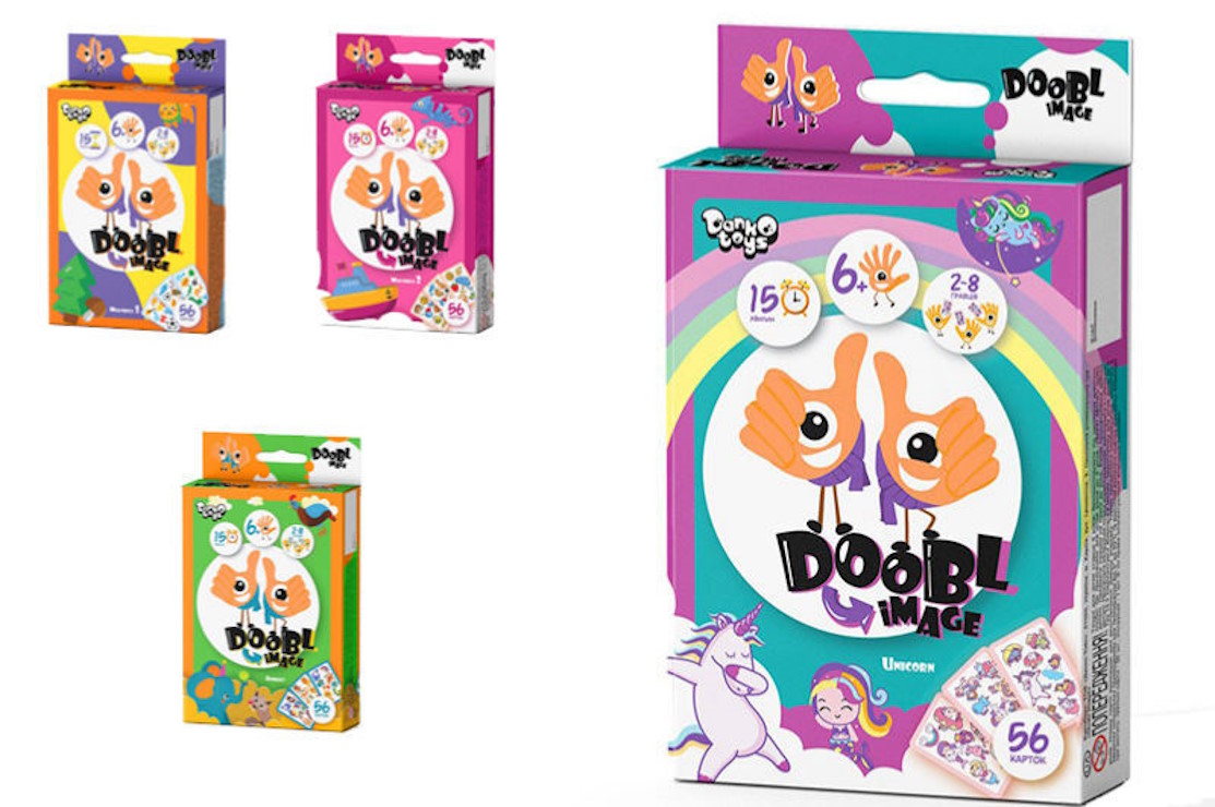 Гра настільна «Doobl Image» розважальна міні, в асортименті, у коробці 25х13х9 см, ТМ Данко Тойс
