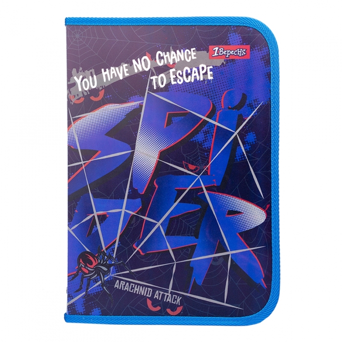 Папка для праці «FC Spider» А4 пластикова на блискавці, ТМ 1 Вересня