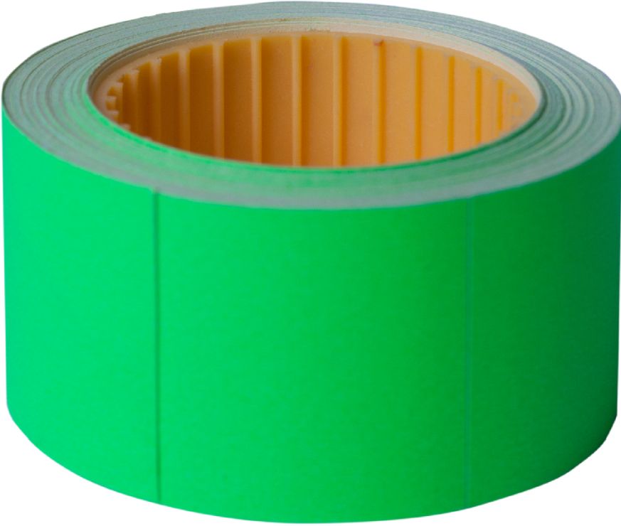 Етикетки-цінники 30х40 мм зелені 150 шт, зовнішня намотка, ТМ Buromax