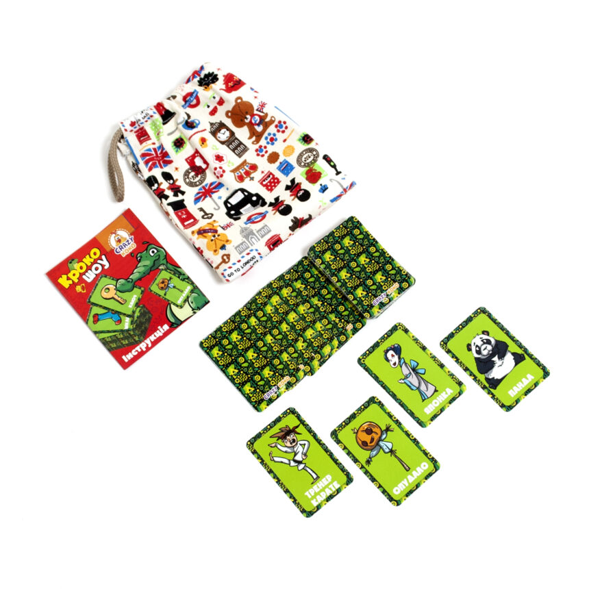 Гра в мішечку «Крокодил» на 55 карток, у кортонці 17х5,5х18 см, ТМ Vlady Toys