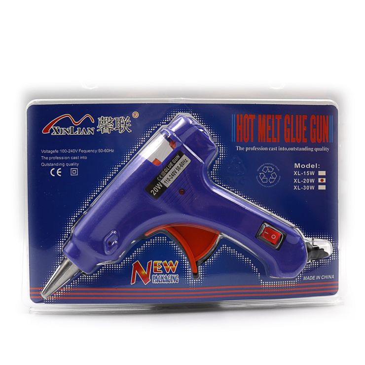 Пістолет клейовий «Easy» під європейську розетку 20W, 0,7 см