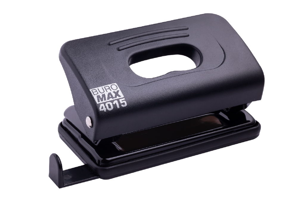 Діркопробивач до 10 аркушів пластиковий чорний, ТМ Buromax