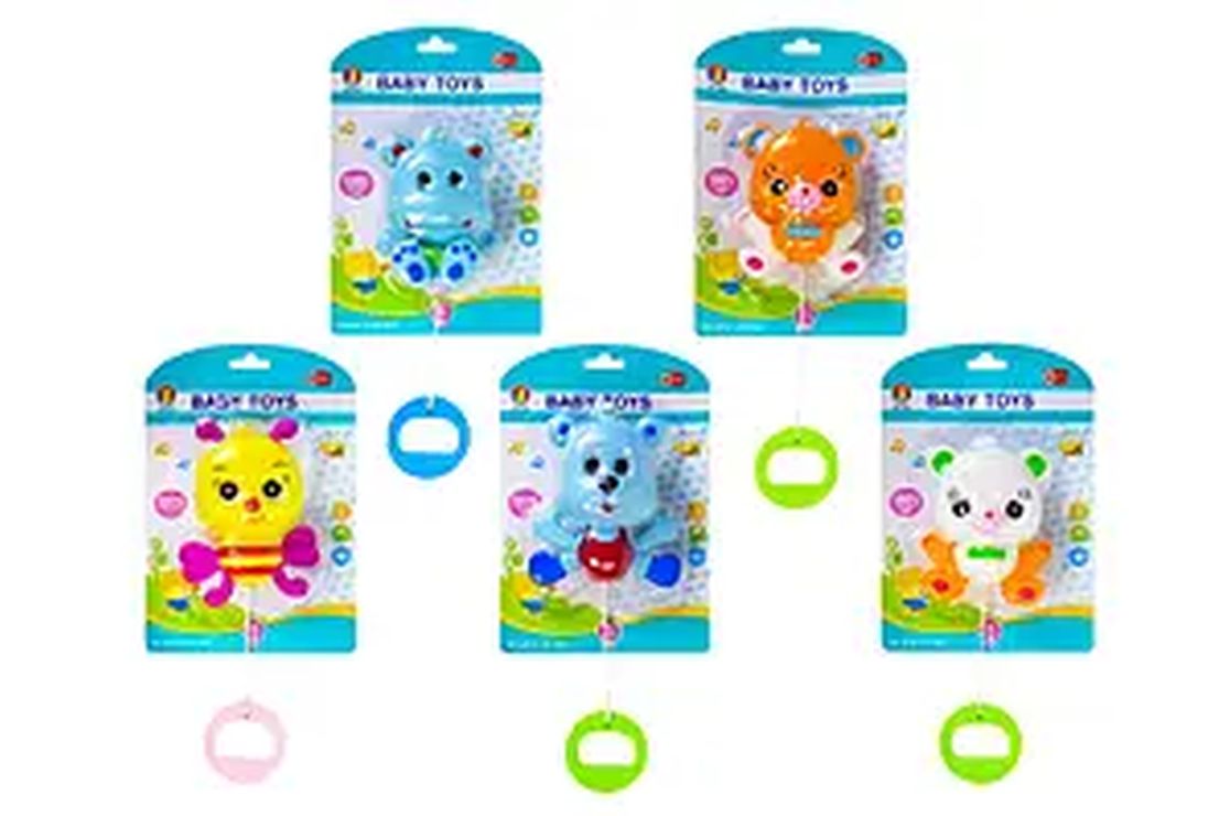 Брязкальце заводне, в асортименті, на планшетці 16х24 см