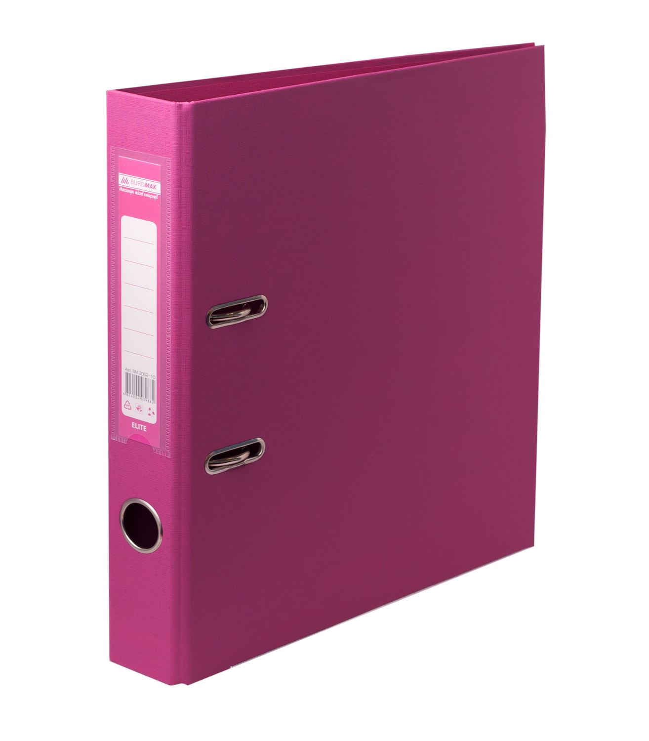 Папка-реєстратор «ELITE» А4 двостороння збірна 70 мм PP рожева, ТМ JOBMAX