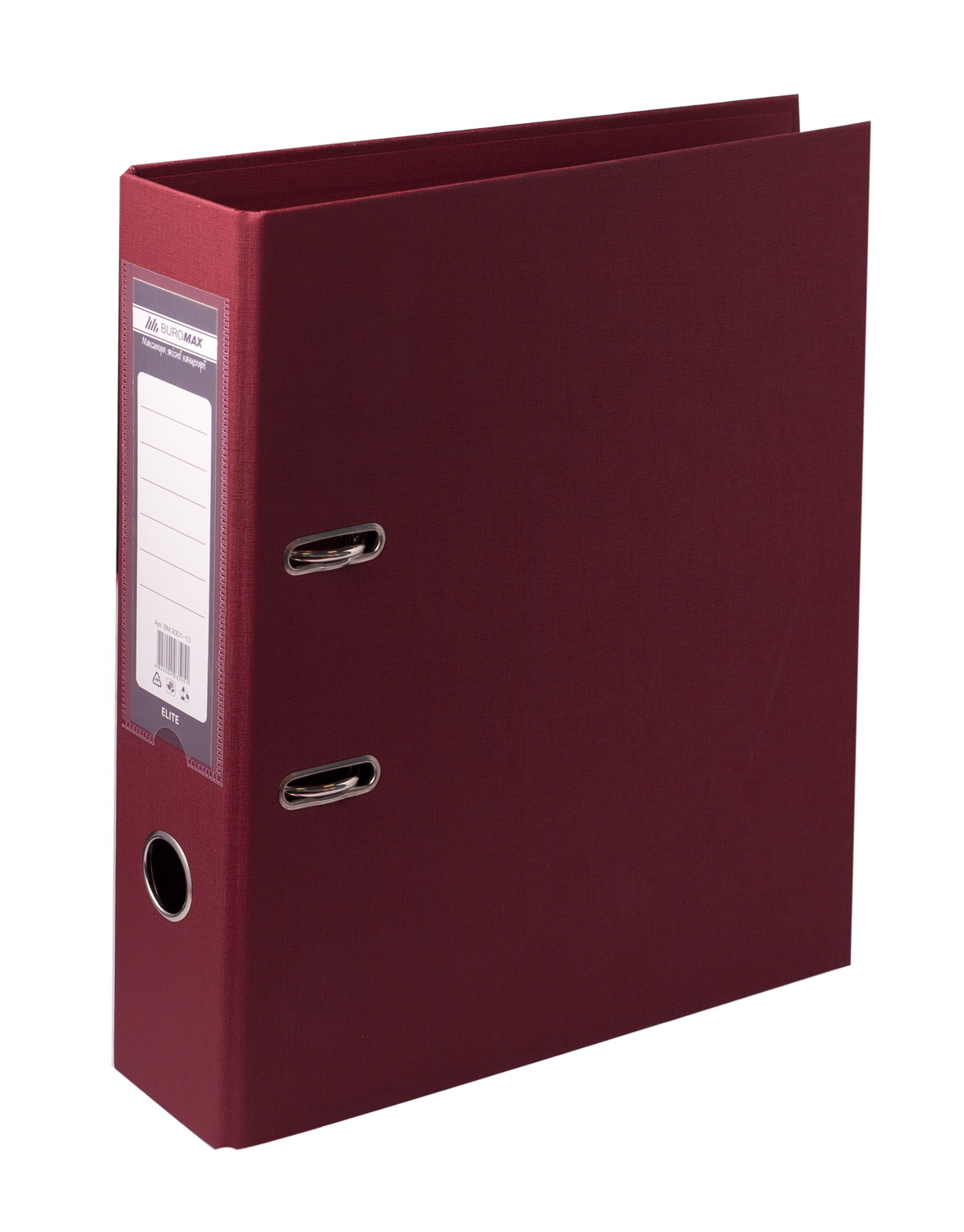 Папка-реєстратор «ELITE» А4 двостороння збірна 70 мм PP бордова, ТМ Buromax
