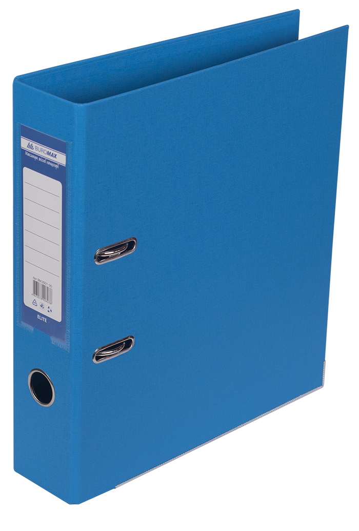 Папка-реєстратор «ELITE» А4 двостороння збірна 70 мм, PP, світло-синя, ТМ JOBMAX