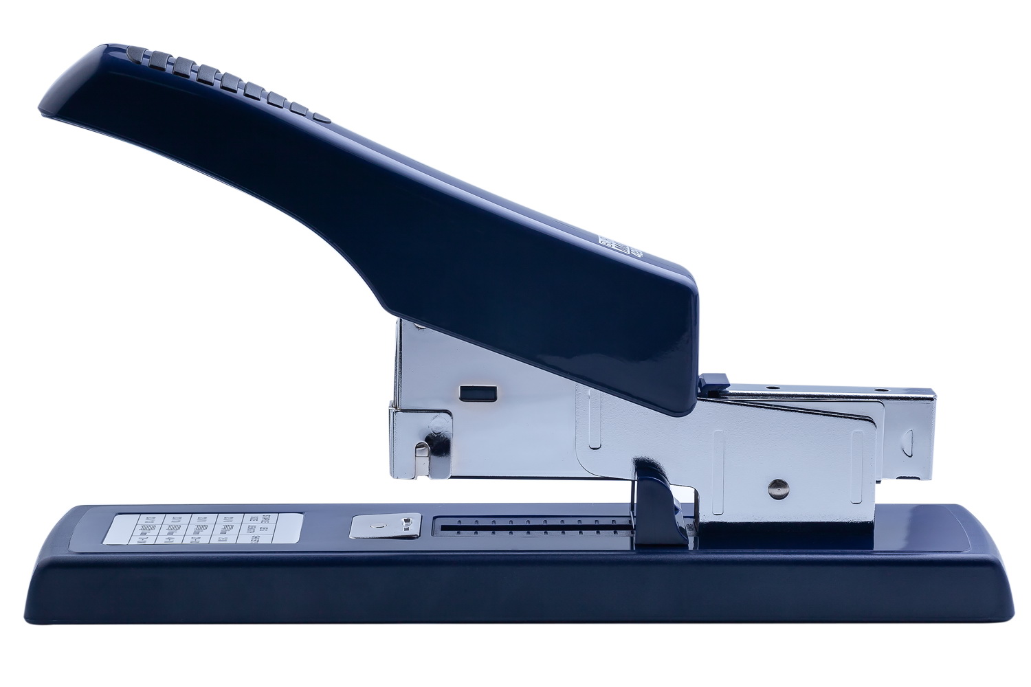 Степлер посиленою потужності до 100 аркушів під скобу №23, синій, TM Buromax