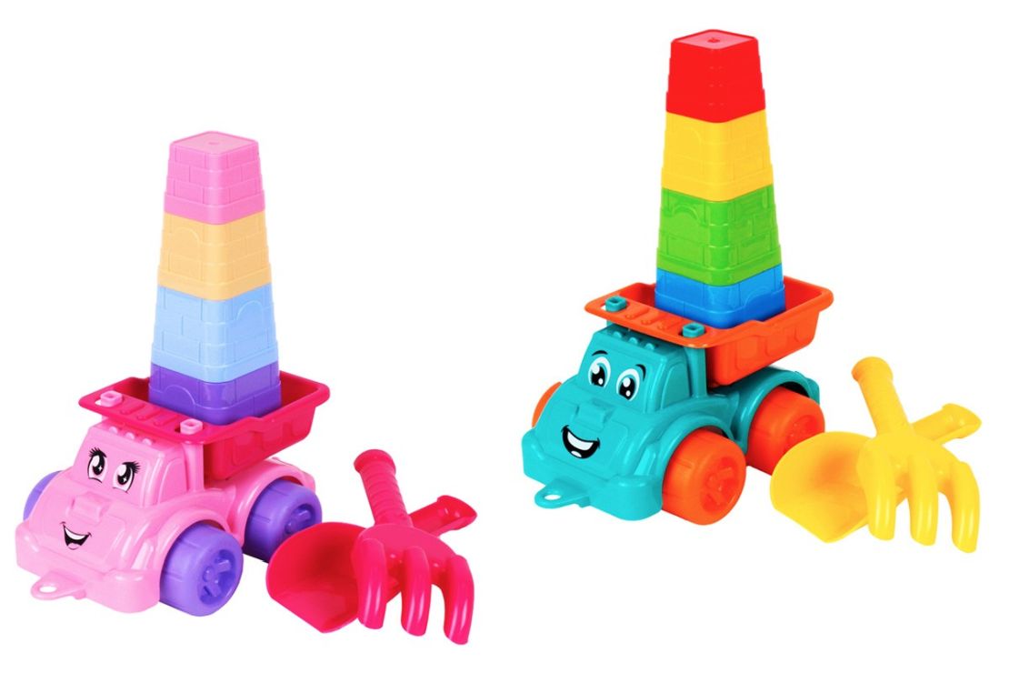 Набір для гри з піском з 7 предметів, в асортименті, у сітці 21,5х16,5х12,5 см, ТМ Технок