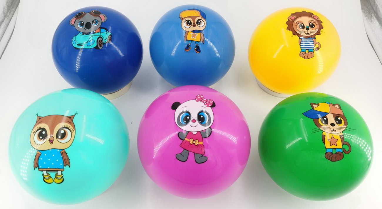 М'яч гумовий 22,5 см, 55 грам, в асортименті