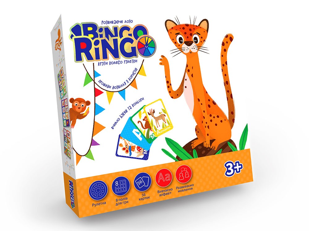 Гра настільна «Bingo Ringo» розважальна, у коробці 25х25х4 см, ТМ Данко Тойс