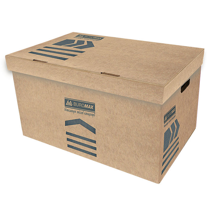 Короб для архівних боксів 56х38х26,5 см крафт, ТМ JOBMAX