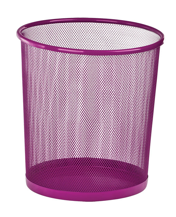 Кошик круглий, металевий, рожевий, 265х265х280 мм, ZiBi