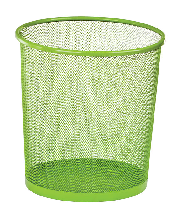 Кошик круглий, металевий, салатний, 265х265х280 мм, ZiBi