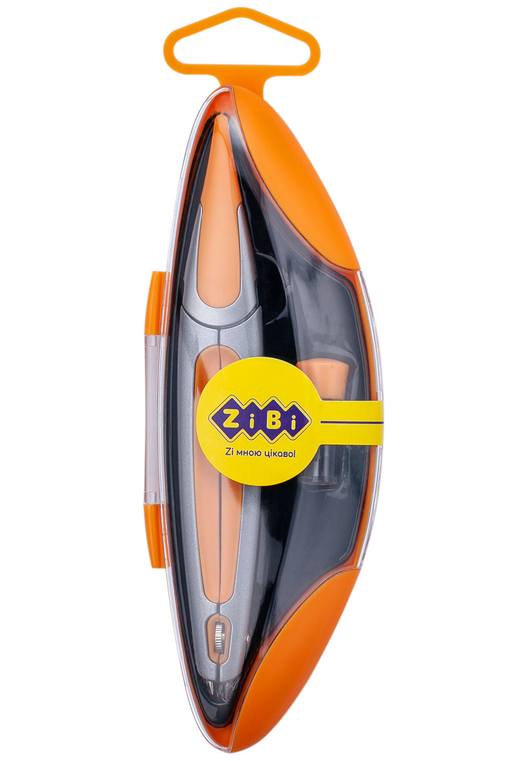 Циркуль «START ERGO» в твердому футлярі, помаранчевий, ТМ ZiBi