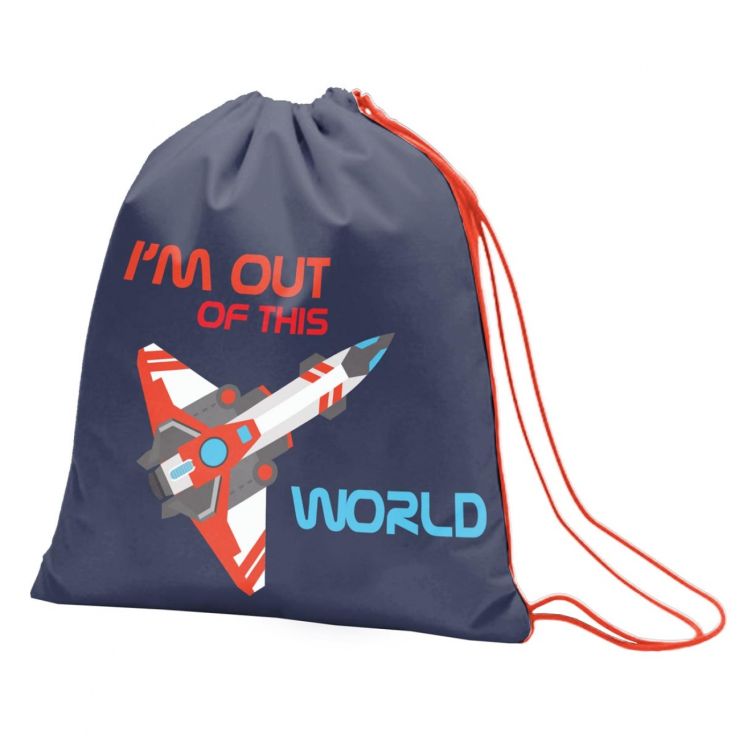 Сумка для взуття «Space» синя, ТМ 1 Вересня, SB - 10