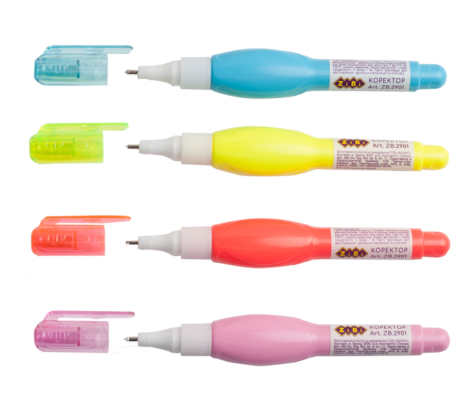 Коректор-ручка 5 мл з металевим кінчиком дитяча, ТМ ZiBi