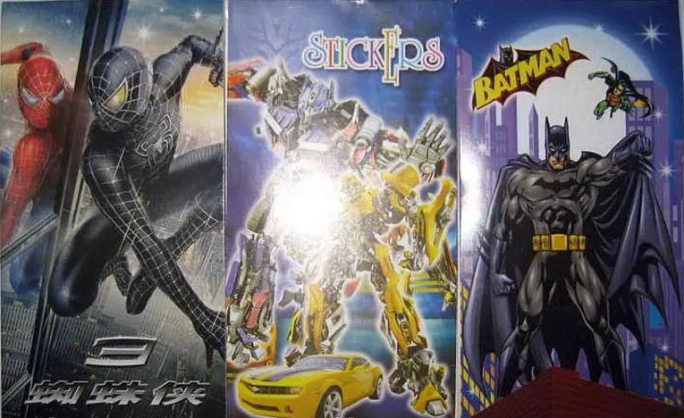 Наліпки об'ємні блокнот «SM, TR, L» в асортименті, J. Otten